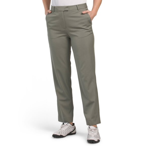 G/FORE stone Stretch Tech Twill Mid Rise Straight Leg Trousers